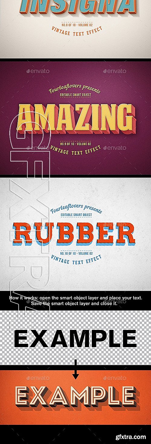 GraphicRiver - Retro PSD Text Effects vol.2 11754168