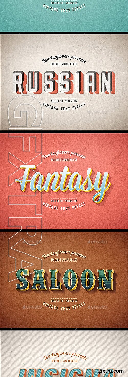 GraphicRiver - Retro PSD Text Effects vol.2 11754168