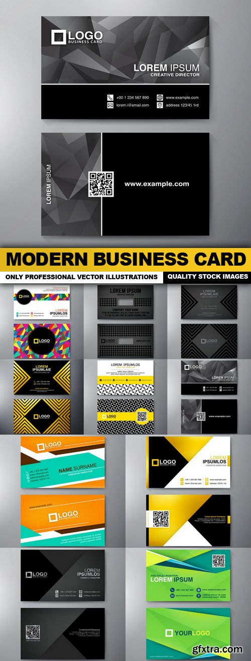 Modern Business Card - 10 Vector