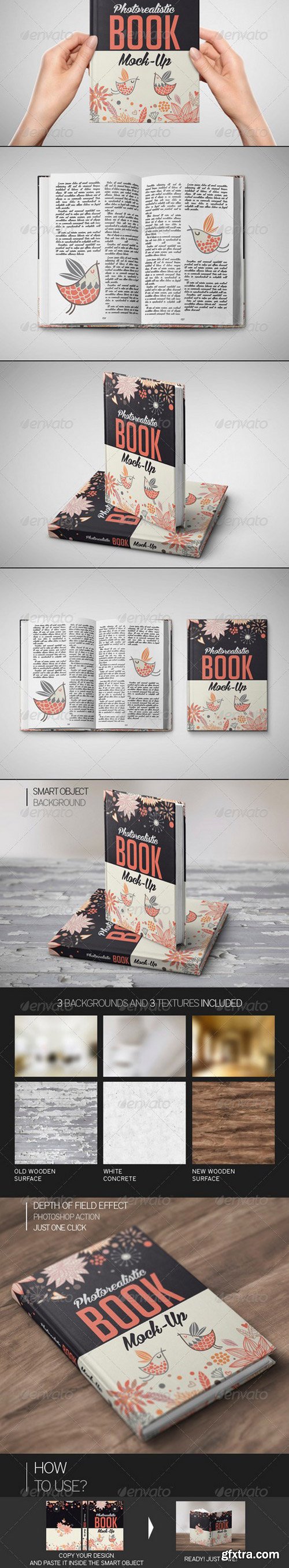 GraphicRiver - Photorealistic Book Mock-up 8332398