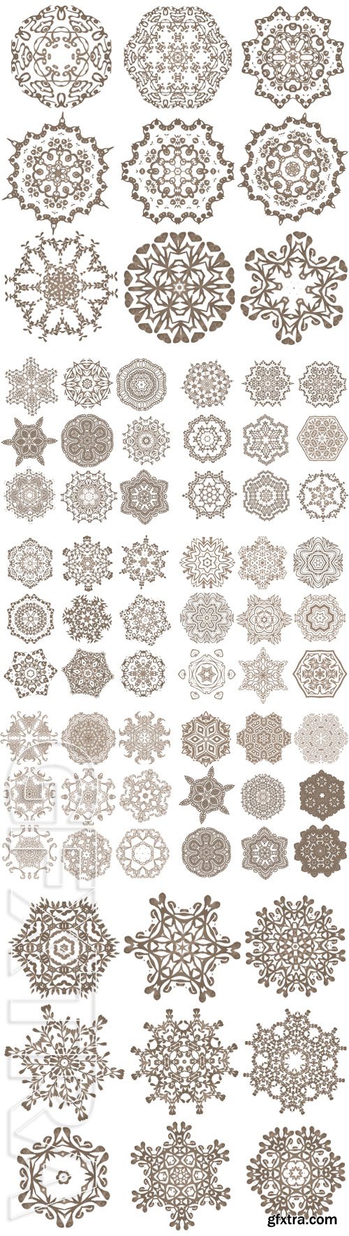 Stock Vectors - Set of Mandalas. Ethnic decorative elements. Vector illustration