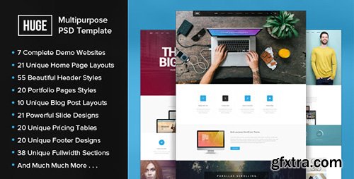 ThemeForest - HUGE - Multipurpose PSD Template (Update: 9 June 2015) - 10259833