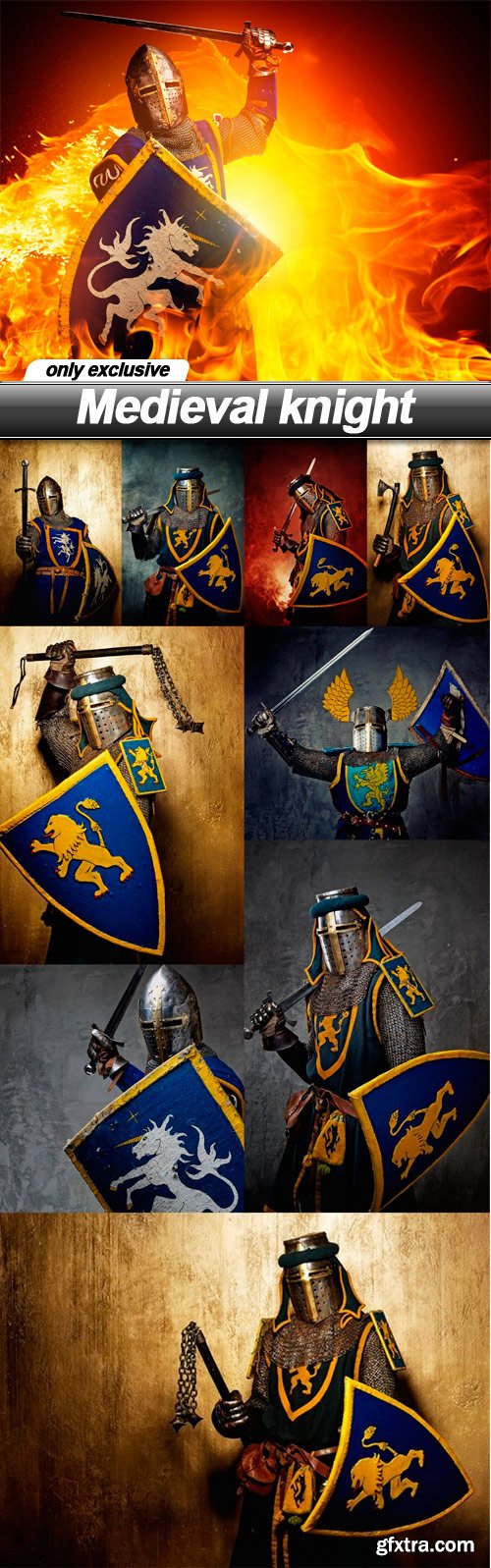 Medieval knight - 10 UHQ JPEG