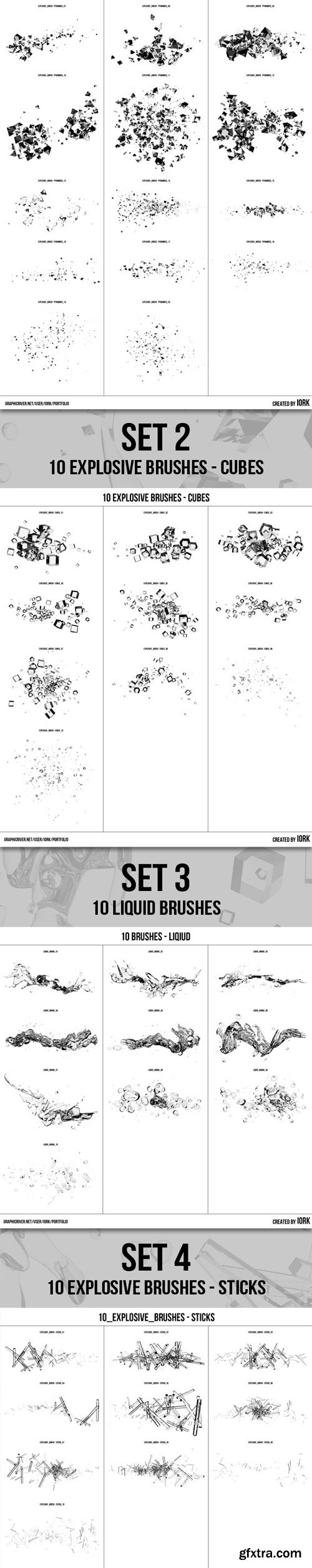 GraphicRiver - 50 Explosion Brushes 11033246