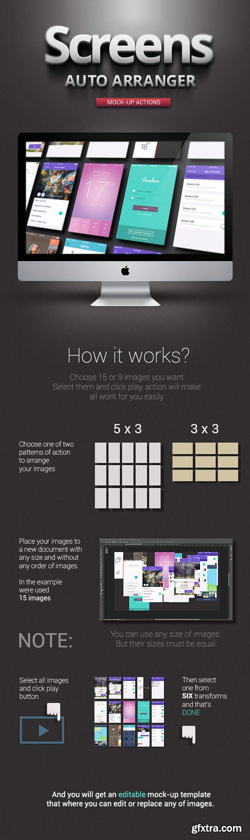 GraphicRiver - Screens Auto Arranger (Mock-UP Actions) 6642424