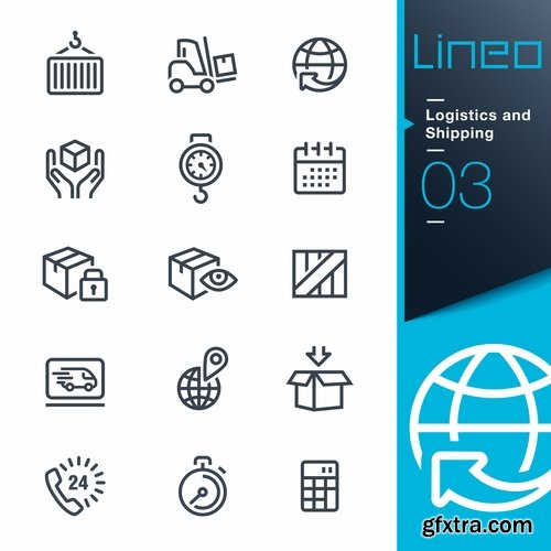 Collection of vector image various flat icons on various subjects 25 Eps