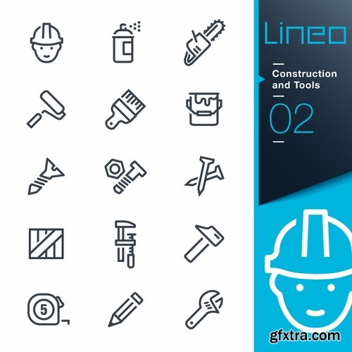 Collection of vector image various flat icons on various subjects 25 Eps