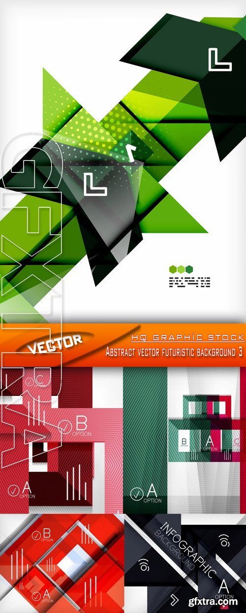 Stock Vector - Abstract vector futuristic background 3