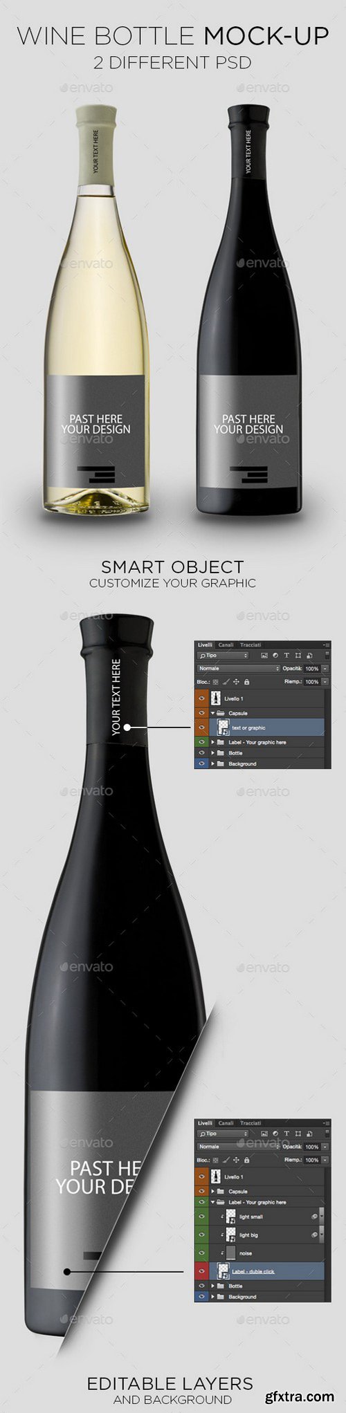 GraphicRiver - Wine Bottle Mockup 11560086