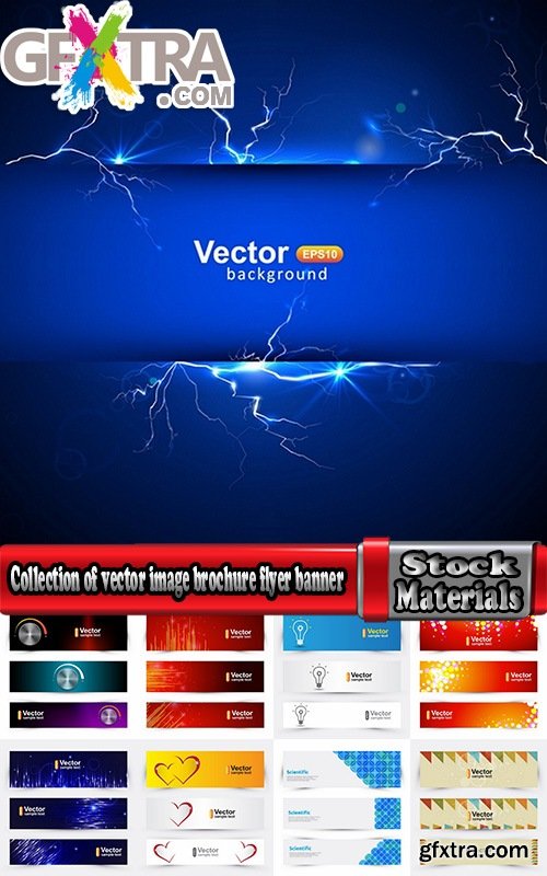 Collection of vector image brochure flyer banner #11-25 Eps