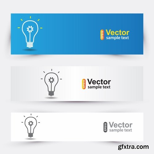 Collection of vector image brochure flyer banner #11-25 Eps