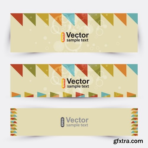 Collection of vector image brochure flyer banner #11-25 Eps