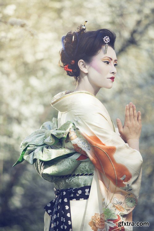 Girl in kimono