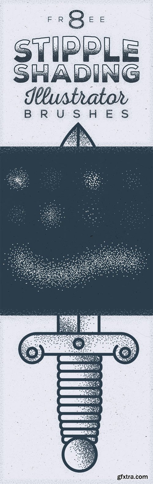 Stipple Shading Adobe Illustrator Brushes