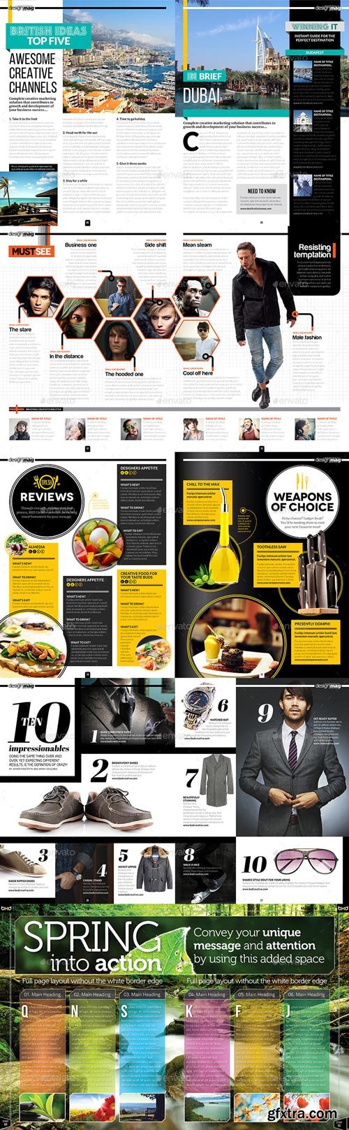 GR Magazine Template Bundle - InDesign Layout V3 - 11621027