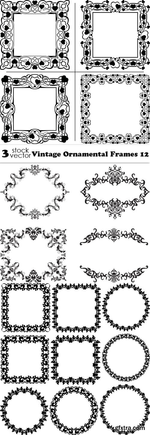 Vectors - Vintage Ornamental Frames 12