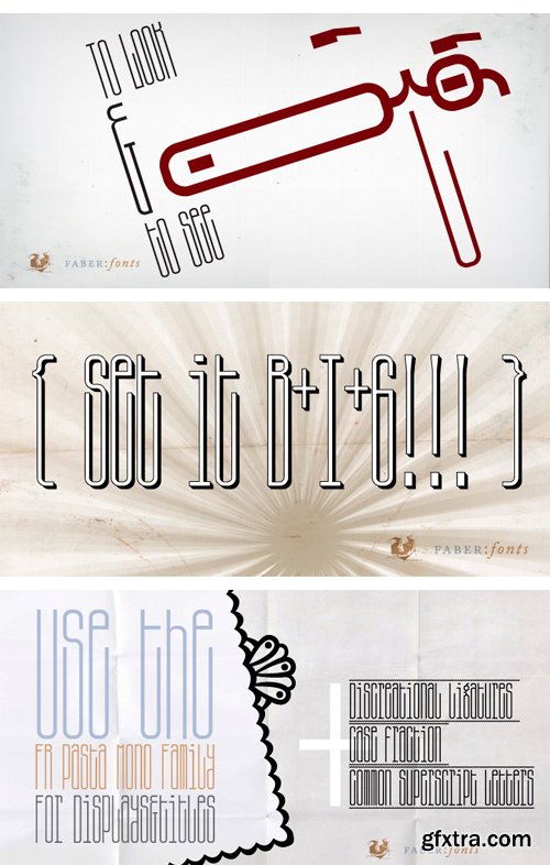 FR Pasta Mono Font Family