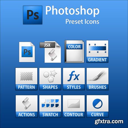 Photoshop Preset Icons PSD