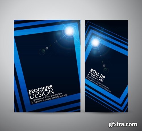 Collection of vector image brochure flyer banner #12-25 Eps