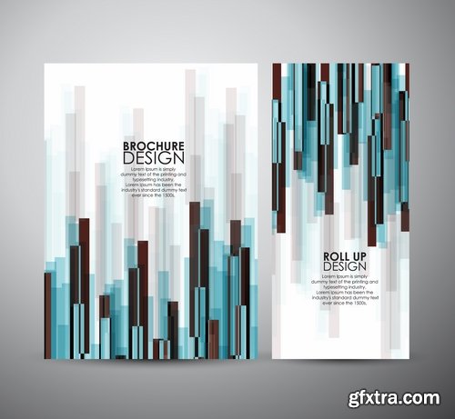 Collection of vector image brochure flyer banner #12-25 Eps