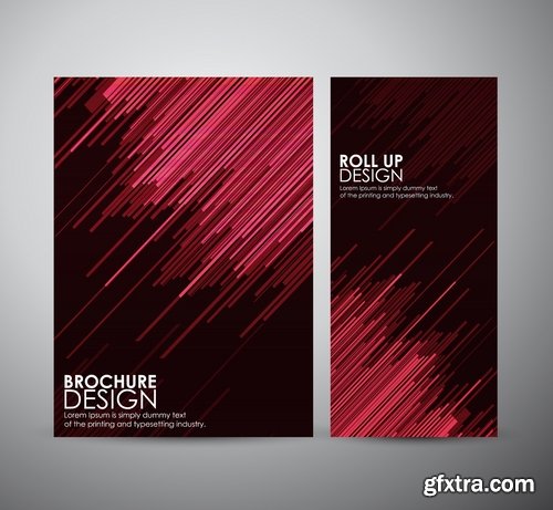 Collection of vector image brochure flyer banner #12-25 Eps