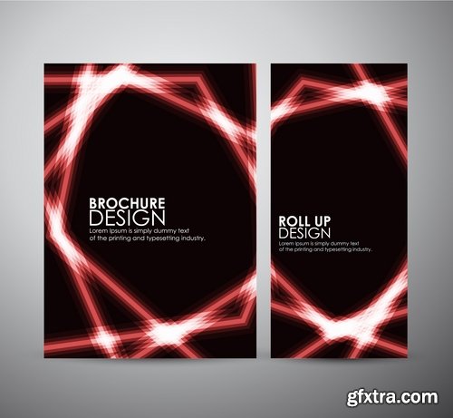 Collection of vector image brochure flyer banner #12-25 Eps