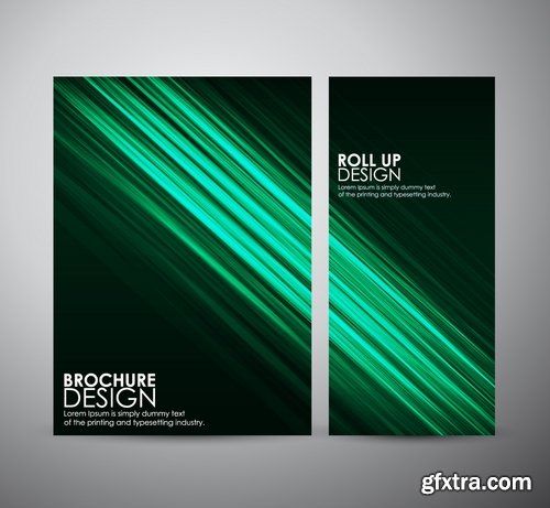 Collection of vector image brochure flyer banner #12-25 Eps