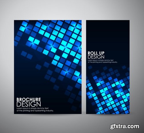 Collection of vector image brochure flyer banner #12-25 Eps