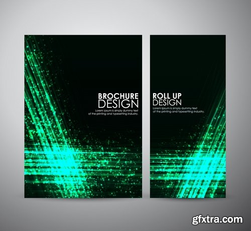 Collection of vector image brochure flyer banner #12-25 Eps