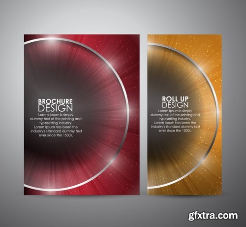 Collection of vector image brochure flyer banner #12-25 Eps