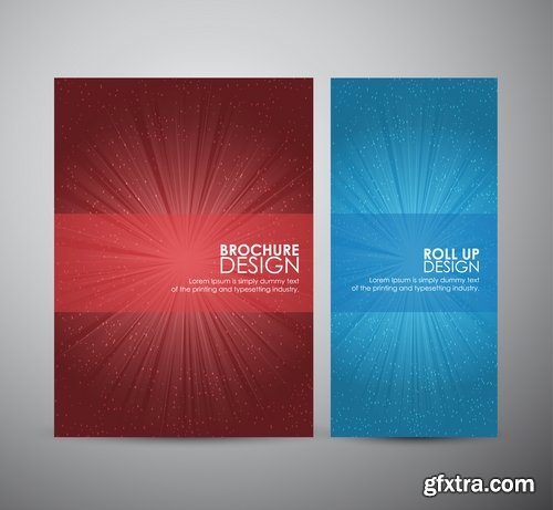 Collection of vector image brochure flyer banner #12-25 Eps