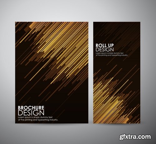 Collection of vector image brochure flyer banner #12-25 Eps