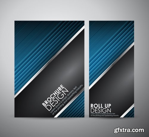 Collection of vector image brochure flyer banner #12-25 Eps