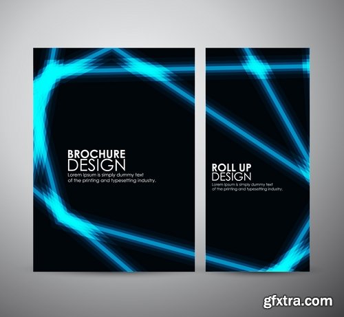 Collection of vector image brochure flyer banner #12-25 Eps