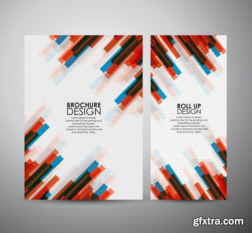 Collection of vector image brochure flyer banner #12-25 Eps