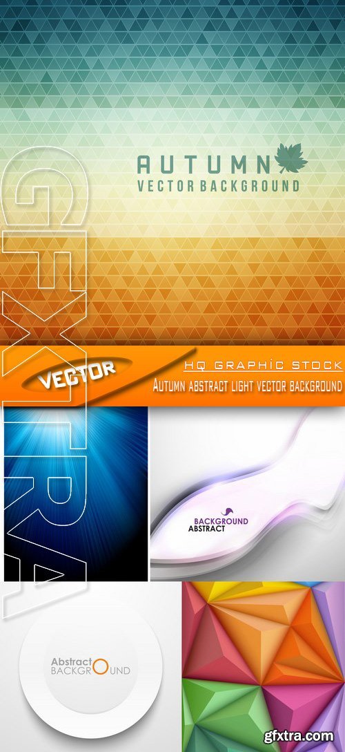 Stock Vector - Autumn abstract light vector background