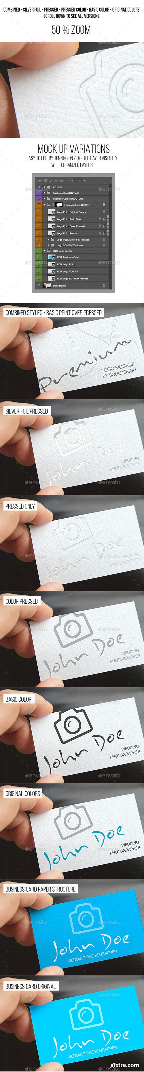 GraphicRiver Advanced Business Card Logo Mockups