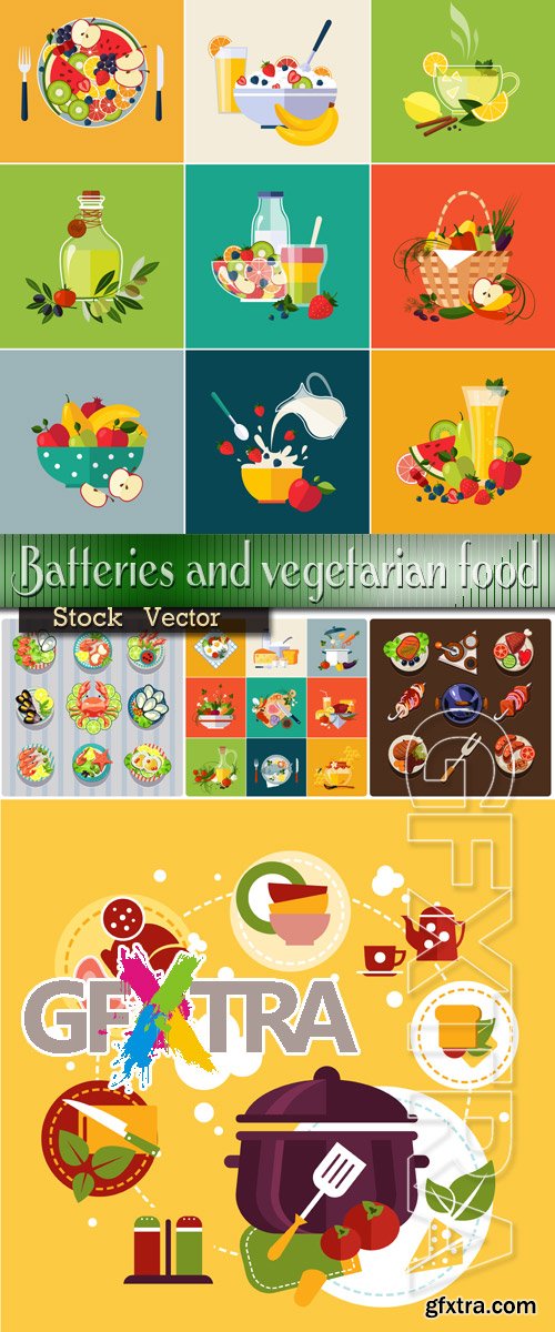 Infographics - Batteries and vegetarian food