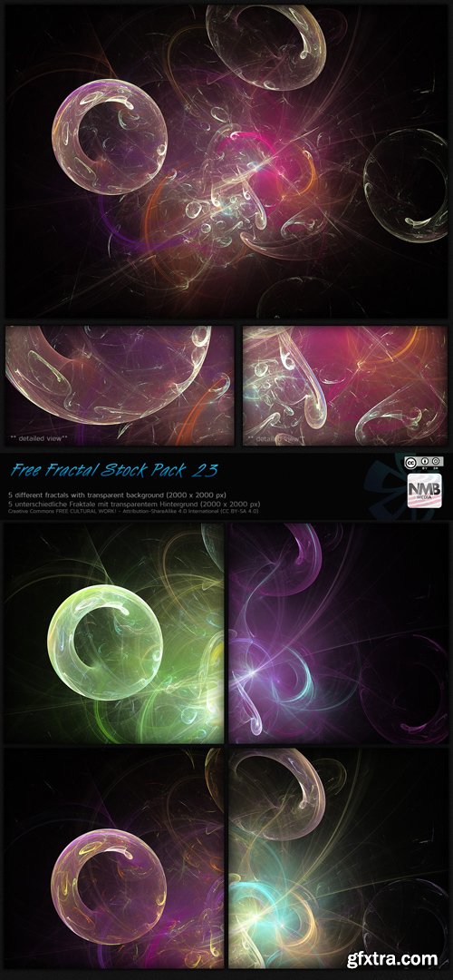 Fractal Backgrounds - Transparent PNG Overlay, part 20