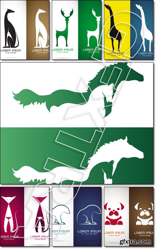 Different images of animals - Vector