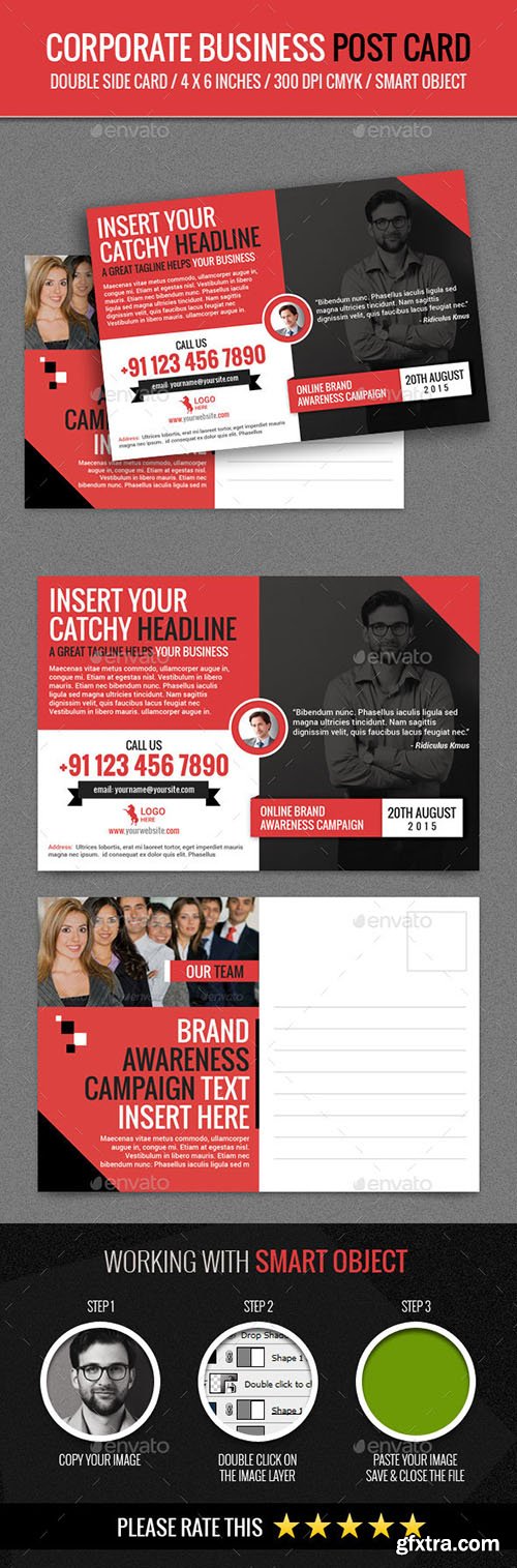 GraphicRiver Corporate and Business Post Card Template