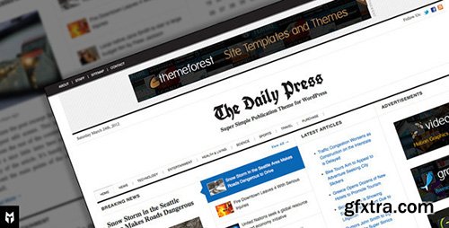 ThemeForest - The Daily Press v2.1.6 - Super Simple WP Publication Theme - 1965747