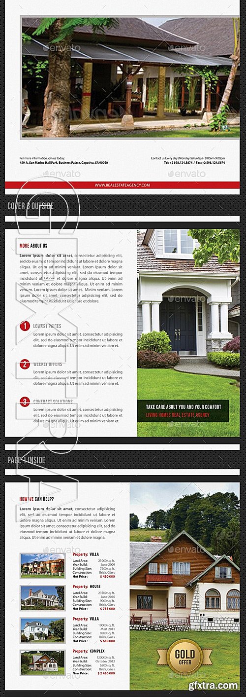 GraphicRiver - 3 in 1 Real Estate Brochure Bundle 11787193