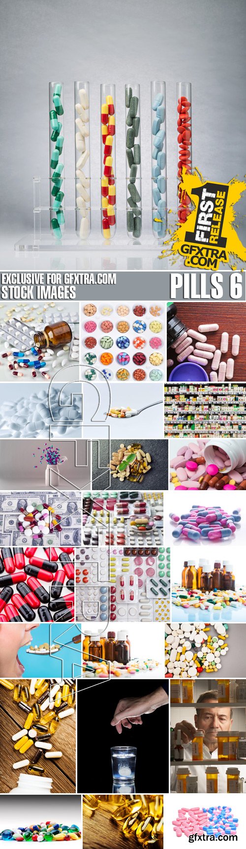 Stock Photos - Pills 6, 25xJPG