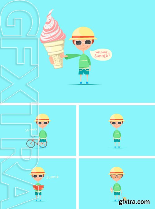 Stock Vectors - Vector illustration.Summer man