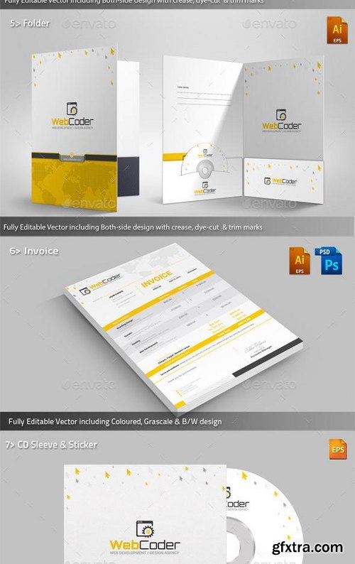 GraphicRiver Web Design Agency Stationery Branding Identity 11767335