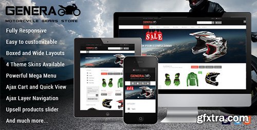 ThemeForest - Genera v1.0.0 - Responsive Magento Sport Theme - 8240243