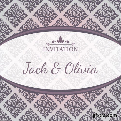 Stock Vectors - Wedding Invitation 3, 29xEPS