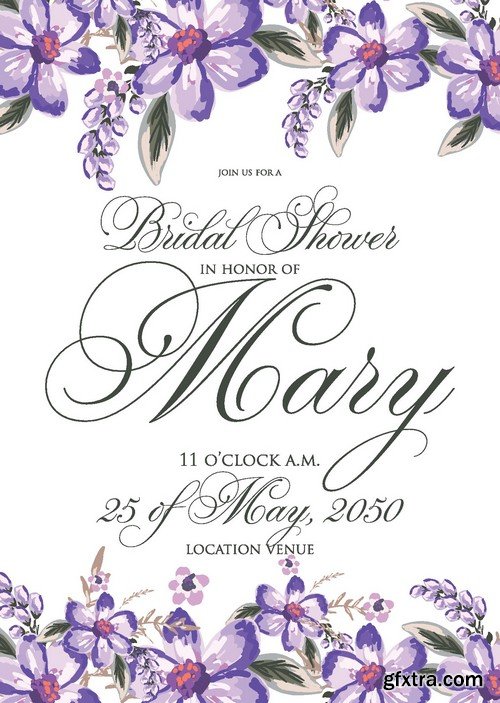 Stock Vectors - Wedding Invitation 3, 29xEPS