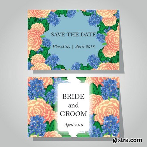 Stock Vectors - Wedding Invitation 3, 29xEPS